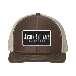 Jason Aldean's Nashville Brown & Khaki Patch Hat