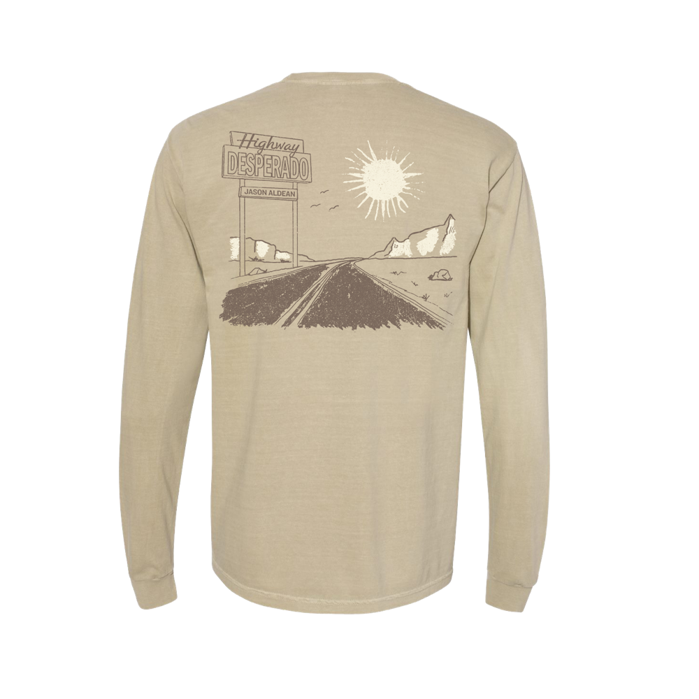 Highway Desperado Tan Long Sleeve – Jason Aldean Official Store