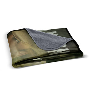 Highway Desperado Fleece Blanket Folded