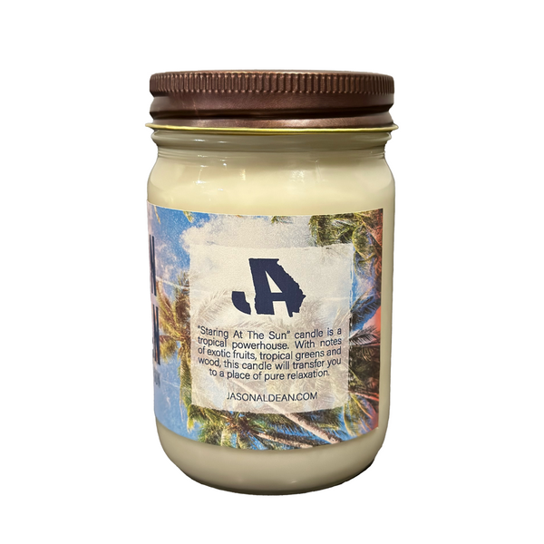 “Staring at the Sun” Candle Back