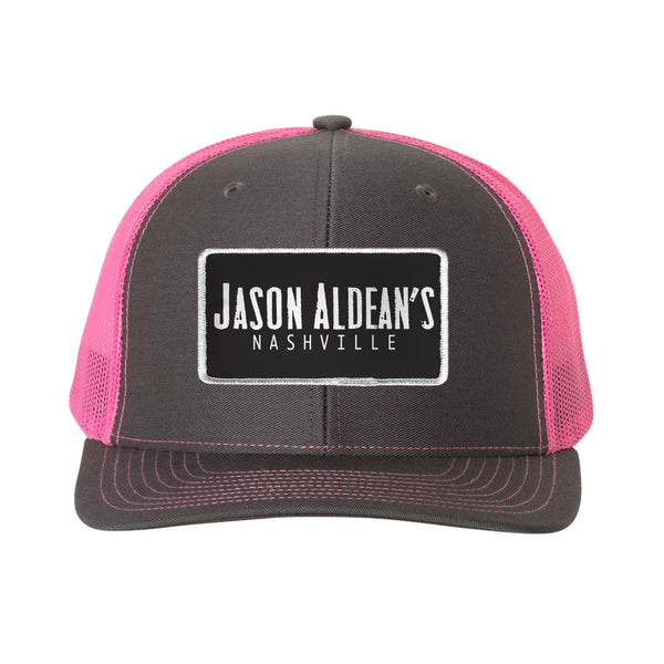 Jason Aldean's Nashville Pink & Black Patch Hat