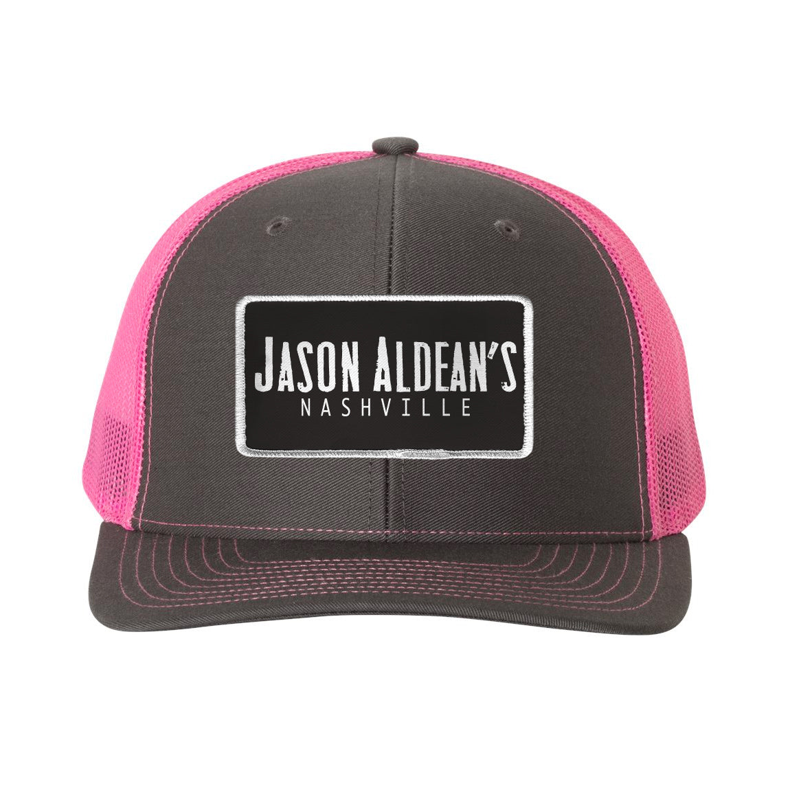 Jason Aldean s Nashville Pink Black Patch Hat